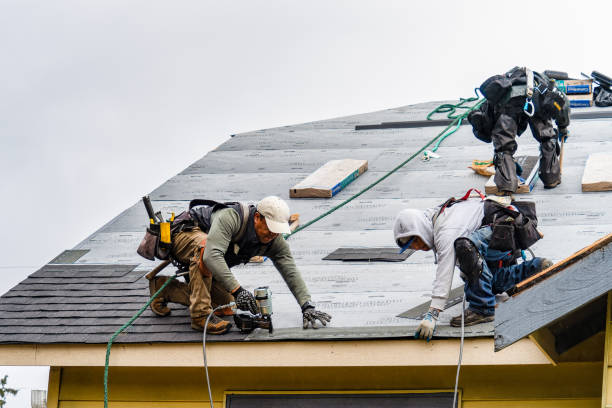 Professional Storm Damage Roof Repair technician working in South Amboy, NJ